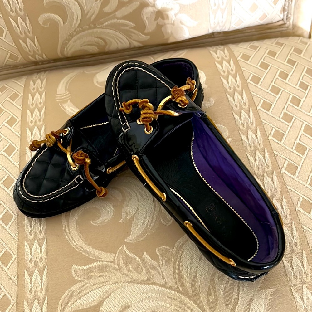 Sperry Top Sider Shoes Black Leather Upper Size 6M - Picture 7 of 7